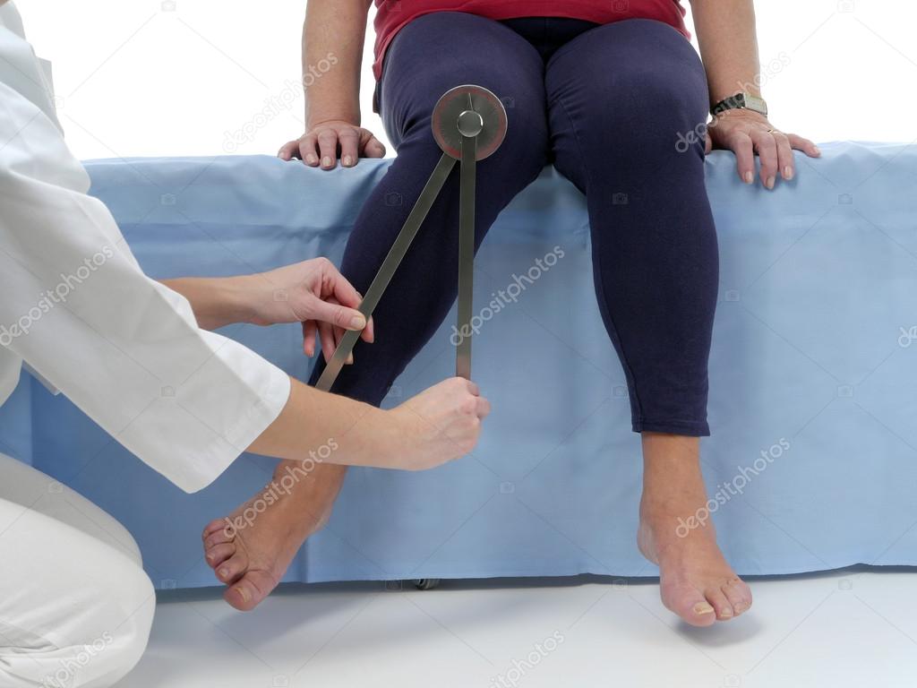 Measurement of hip joint internal rotation — Stock Photo © pryzmat 37912391