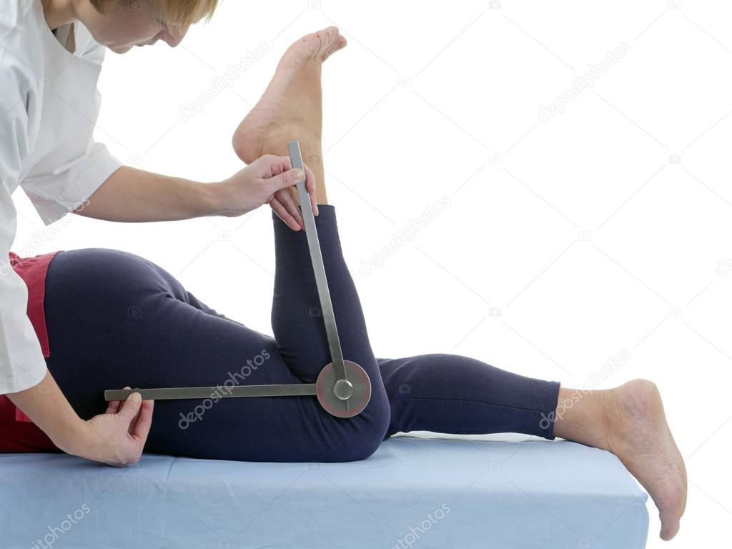 Measurement of knee joint flexion