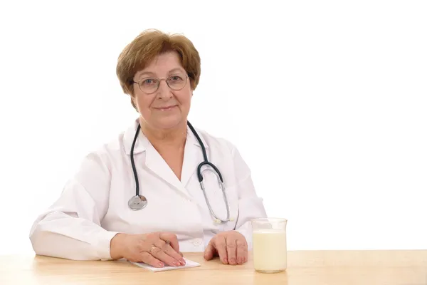 Time for milk — Stock Photo, Image