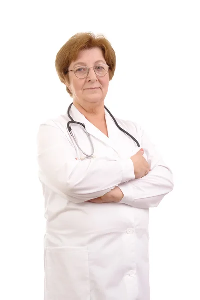 Senior husläkare — Stockfoto