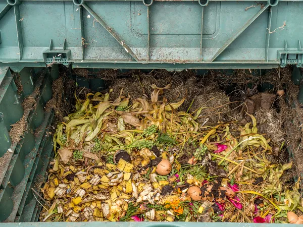 堆肥 bin — 图库照片