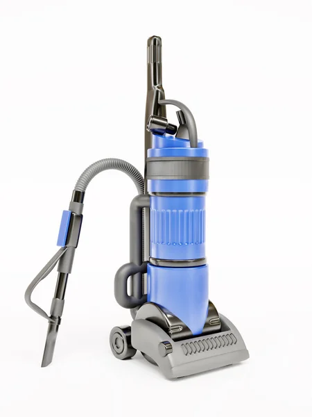 Rendering Domestic Vacuum Cleaner White Background — стоковое фото