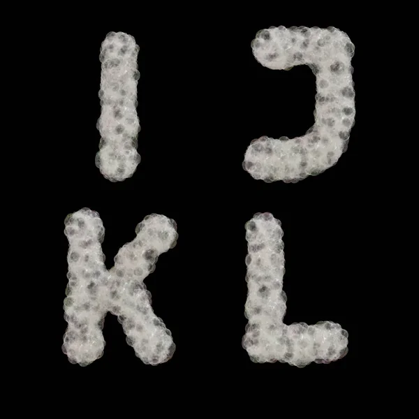 Rendering Soap Foam Capital Letters Alphabet Letters — Stock Photo, Image