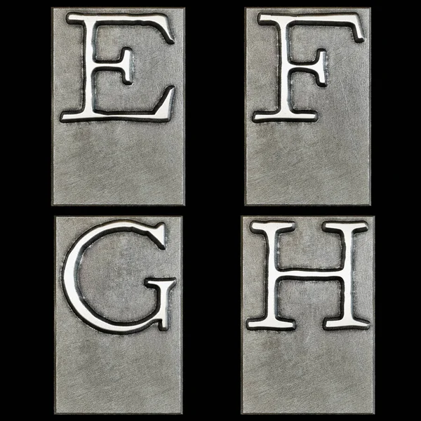 金属タイプライタープリントヘッドアルファベットの3Dレンダリング 手紙E — ストック写真