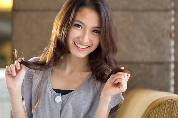 Portrait beautiful Asian Girl — Stock Photo, Image