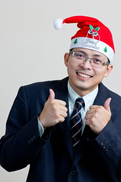 Santa businessman — Stock Photo, Image