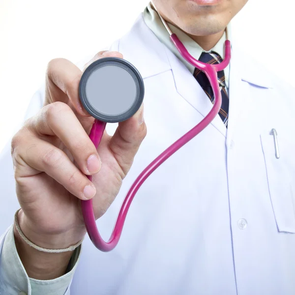 Médico verificando seu conceito saudável — Fotografia de Stock