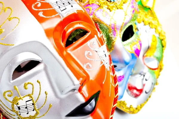 White drama masks — Stock Photo, Image