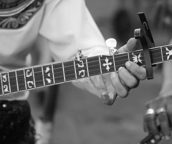 Close-up van gitaar cowboy — Stockfoto