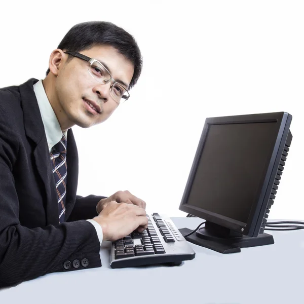 Asian man call center — Stock Photo, Image