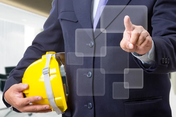 Portrait Asian Engineer with work concept — Stock Photo, Image