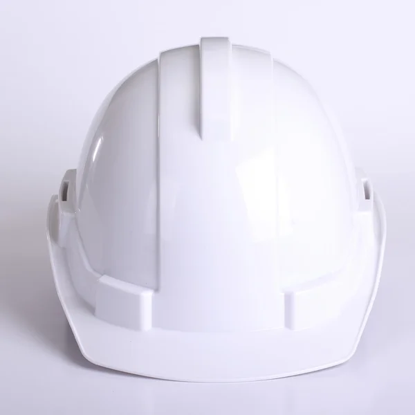 Witte veiligheid hoed — Stockfoto