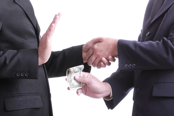 Бизнесмен дает деньги за коррупцию что-то, кроме другого народа

