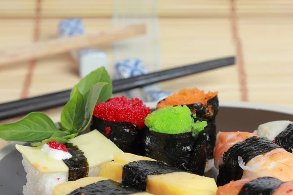 Sushi comida japonesa o — Fotografia de Stock