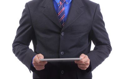 işadamı kullan dokunmatik yüzey kapatmak