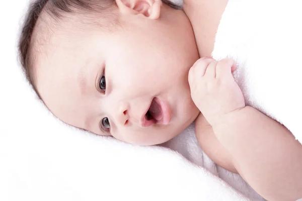 Aziatische laughing baby — Stockfoto