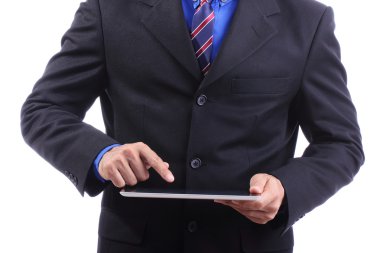 işadamı kullan dokunmatik yüzey kapatmak