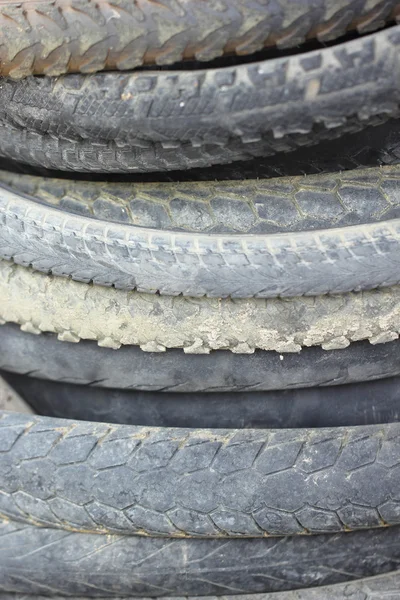 Stack motocycle tires — Stock Photo, Image