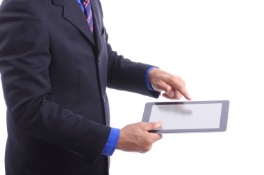 işadamı kullan dokunmatik yüzey kapatmak