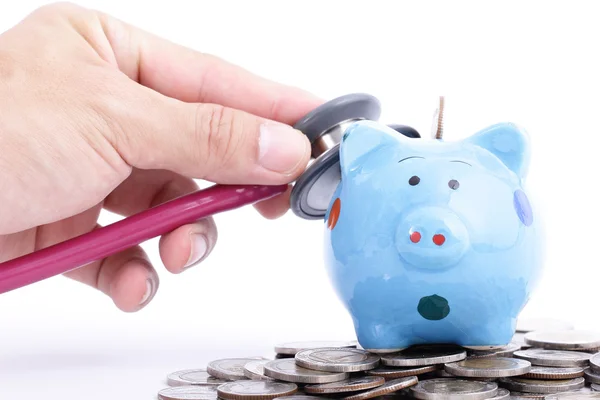 Blue Piggy bank — Stock Photo, Image