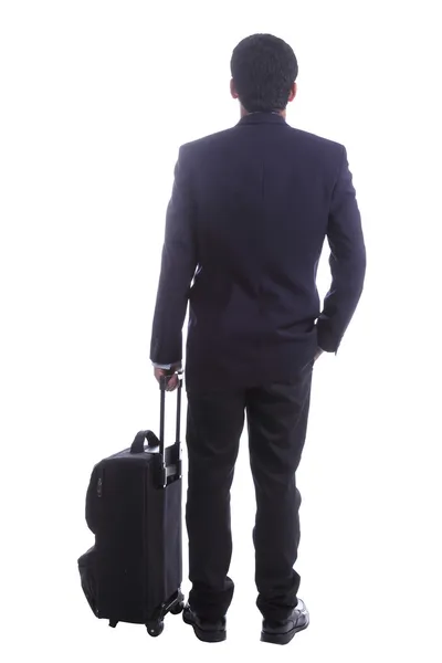 Business travellers Standing for wait something ,include clippi — Stock Photo, Image