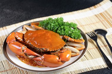 Singapur chili çamur Yengeç