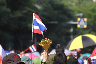 Bangkok - Aralık 9: hükümet için birçok 5 milyon kişi yürüdü