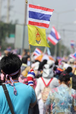 Bangkok - Aralık 9: hükümet için birçok 5 milyon kişi yürüdü