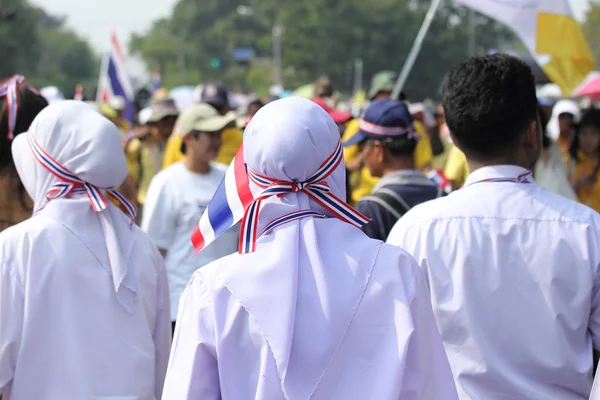 Bangkok - 9. Dezember: viele 5 Millionen Menschen gingen für die Regierungsgegner — Stockfoto