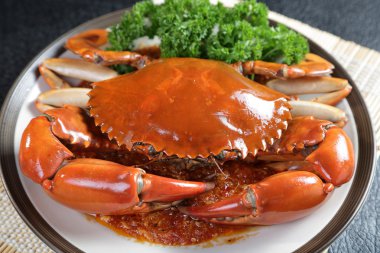 Singapur chili çamur Yengeç