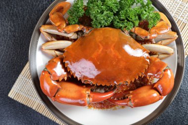 Singapur chili çamur Yengeç