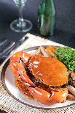 Singapur chili çamur Yengeç