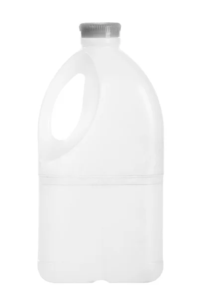 Бутылка молочного пластика — стоковое фото