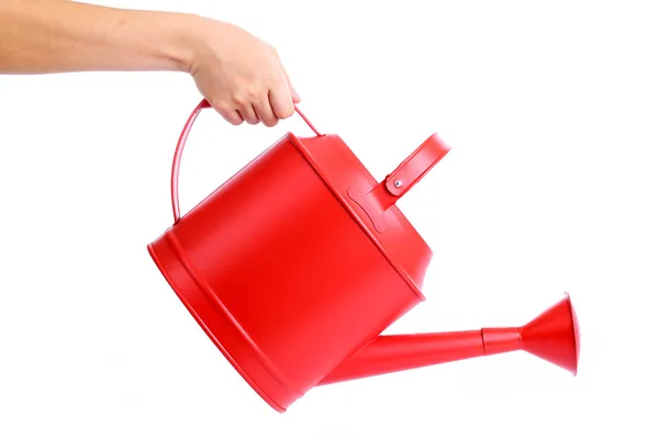 Red Watering pot — Stock Photo, Image