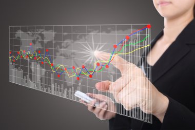 işadamı yazılı hisse senedi grafiği f