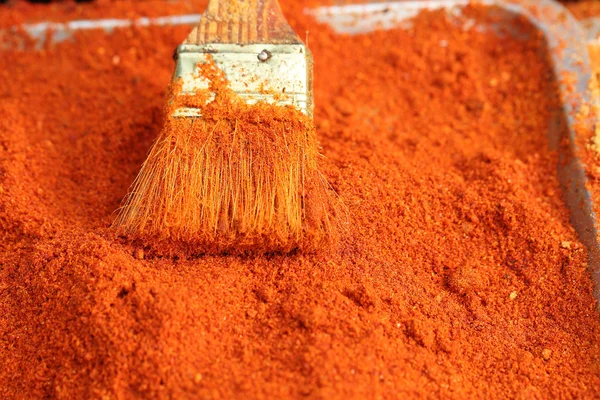 Close up  spicy dry red pepper Stock Picture