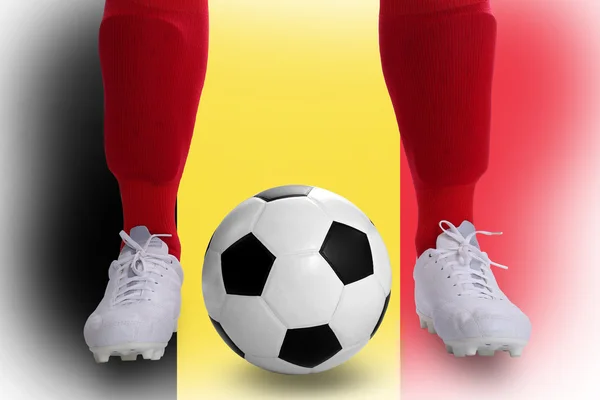 Belgischer Fußballspieler — Stockfoto