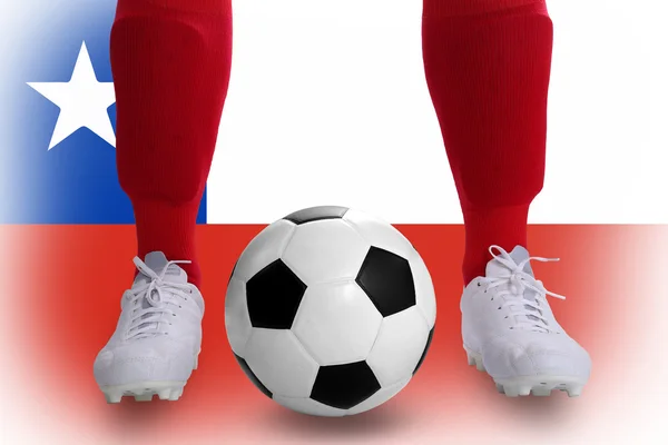 Chile piłkarz — Zdjęcie stockowe