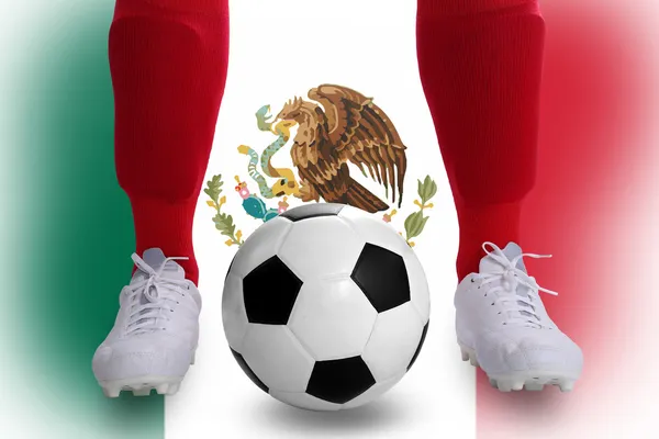 México jogador de futebol — Fotografia de Stock
