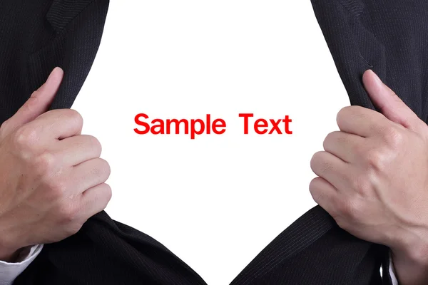 Add your text inside business suit — Stock Photo, Image