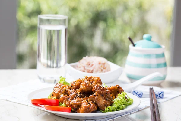 Sezam receptury kurczaka teriyaki — Zdjęcie stockowe