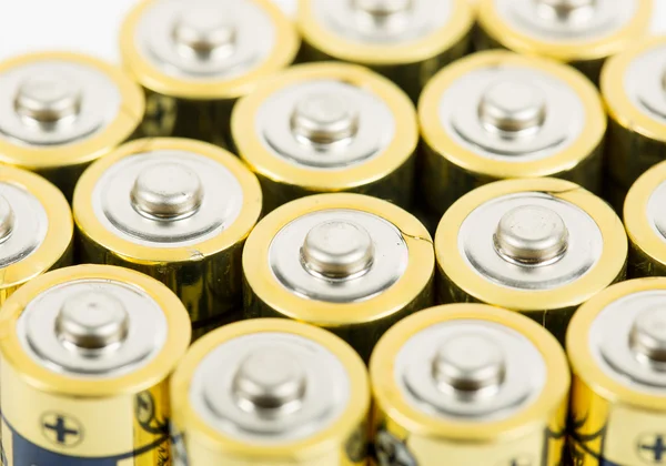 Close up Battery AA size arrange — Stock Photo, Image