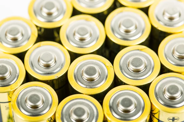 Close up Battery AA size arrange — Stock Photo, Image