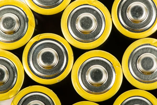 Zavřít baterie velikosti AA zařídit — Stock fotografie