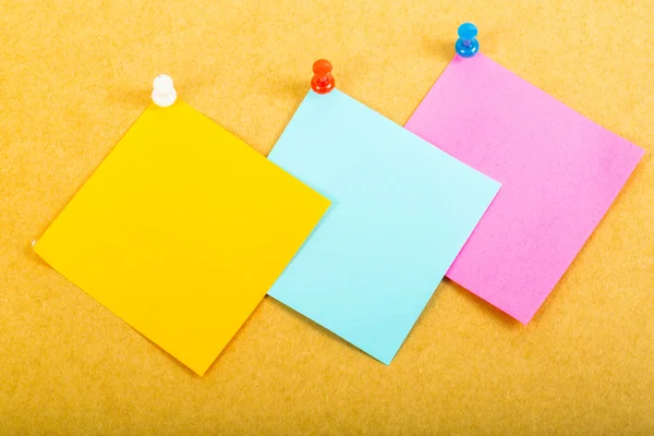 Small color paper note hang — Stock Photo, Image