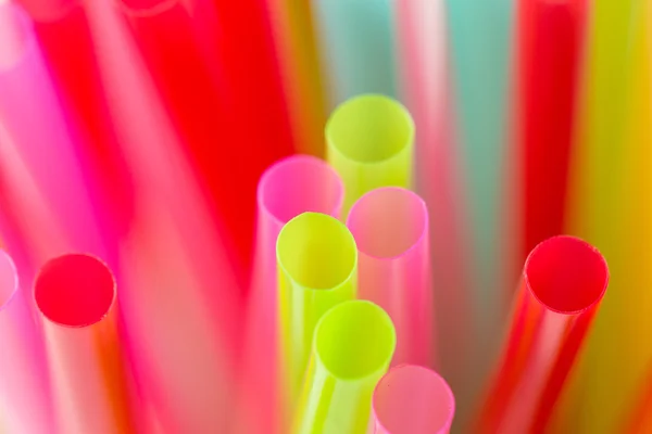 Palhinhas de bebida coloridas — Fotografia de Stock