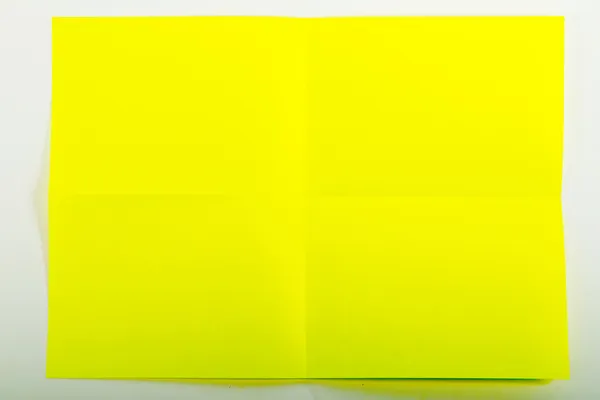Yellow A4 paper — Stock Photo, Image