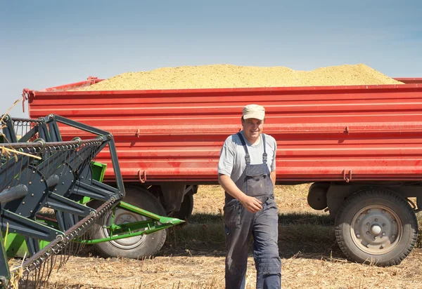 Jovem agricultor — Fotografia de Stock