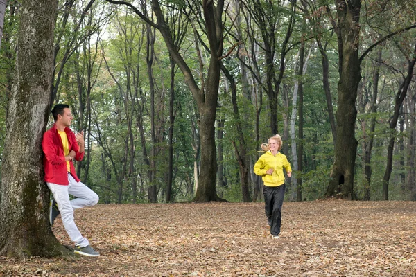 Correr en el parque —  Fotos de Stock