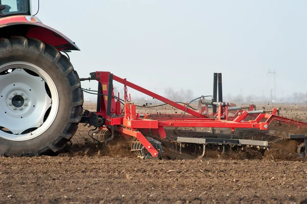 Arado do tractor — Fotografia de Stock